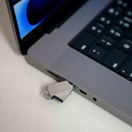 PLATINET PENDRIVE 2IN1 USB-A 3.2 + USB-C 128GB METAL UDP WATERPROOF [45969]
