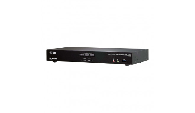 Aten 2-Port USB 3.0 4K HDMI Dual Display KVMP Switch | CS1842