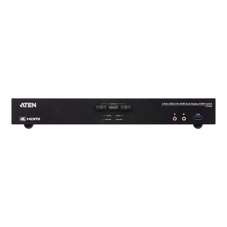 Aten 2-Port USB 3.0 4K HDMI Dual Display KVMP Switch | CS1842