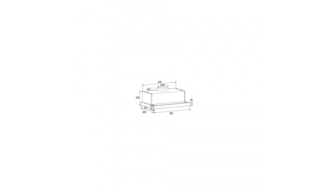 CATA | TFB-5160 BK | Telescopic | Energy efficiency class C | Width 59.5 cm | 300 m³/h | Mechanical 