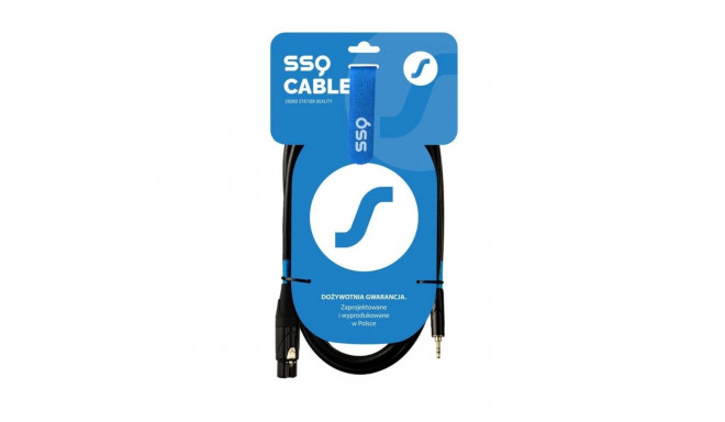 SSQ XLRMi0,5 – XLR emane – jack stereo 3,5 mm kaabel, 0,5 m