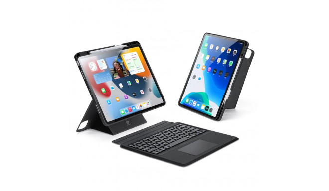 Dux Ducis DK Series Bluetooth Keyboard Case for Apple iPad Pro 12.9 (2020/2021/2022) - Black