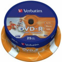 Verbatim Матрицы DVD-R AZO  4.7GB 16x Wide Printable ID Brand 25 Pack Spindle