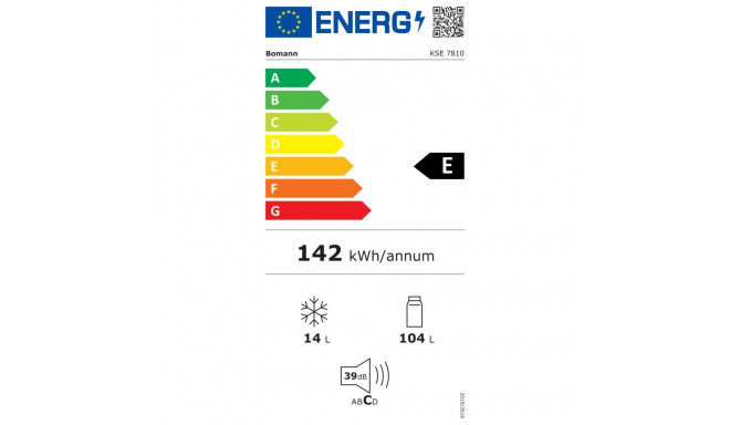 Integreeritav külmik Bomann KSE7810