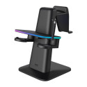 RGB Vertical Stand Meta Officially Co-Branded Kiwi Design QC03 for Meta Quest 3/Quest 2/Quest PRO Bl
