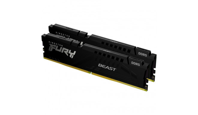 Kingston Fury Beast mälu, DDR5, 16 GB, 6000MHz, CL40 (KF560C40BBK2-16)