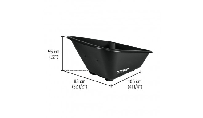 Rezerves plastmasas tilpne ķerrai TP-8 Truper®