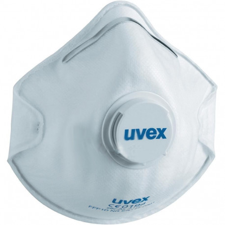 Uvex silv-Air classic 2110 FFP1 disposable particulate respirator mask – preformed cup shape, exhala