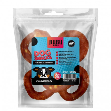 Bubu Pets lamb meat on rawhide ring 500g