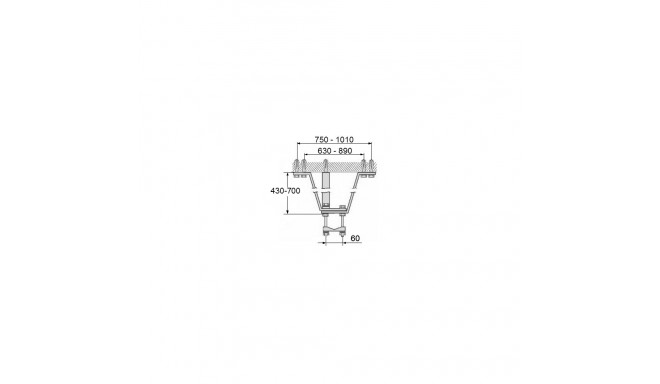 Wall bracket OMP-50R45-70