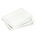 10 CARDBOARD PLATES 20X13CM WHITE