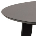 Dining table ROXBY, D105xH76cm, black