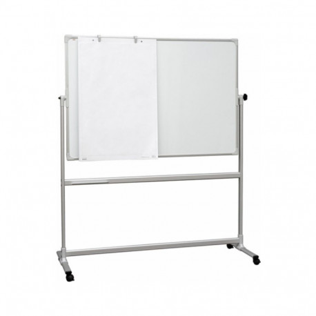 Whiteboard on wheels 2000x1200mm double-sided rotating around the axis E3 ceramic glossy surface 2x3