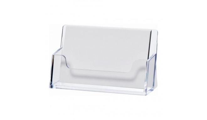 Visiitkaardihoidja lauale HELIT läbipaistev plastik