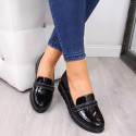 Comfortable patent slip-on shoes T.Sokolski W SCA62, black (40)