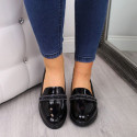 Comfortable patent slip-on shoes T.Sokolski W SCA62, black (38)