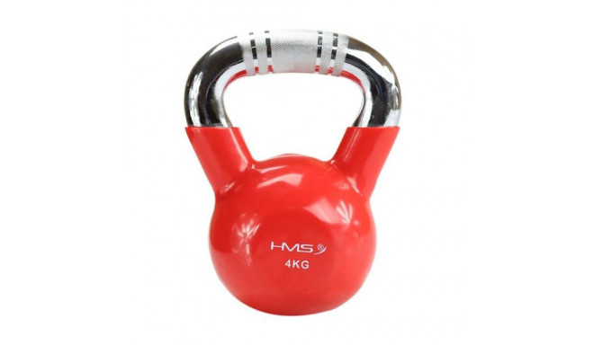 Kettlebell cast iron knurled handle HMS KTC10 RED