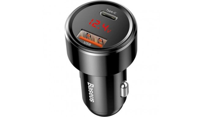 AUTO CHARGER BASEUS QC3.0 45W BLACK