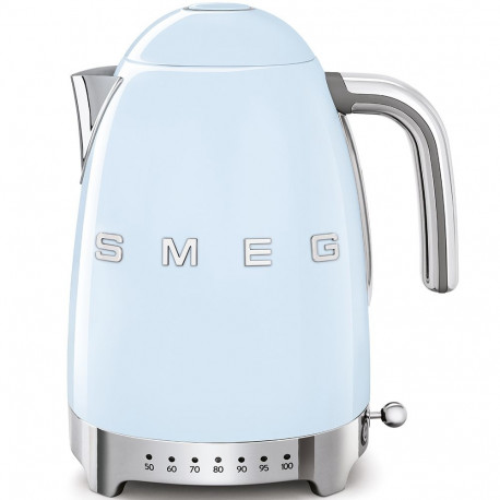 Electric Kettle - SMEG KLF04PBEU 1.7L Variable Temp 50-100°C Pastel Blue
