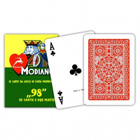 Modiano ''98'' Poker Cards (Red)