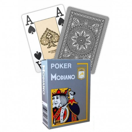 Modiano Poker Playing Cards (Grey)