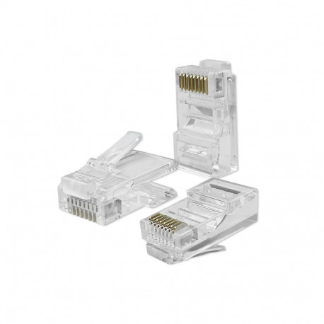 RJ45 läbiv pistik, CAT6, UTP, 100pcs
