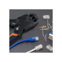 RJ45 through connector plug,CAT6,FTP,100 pcs