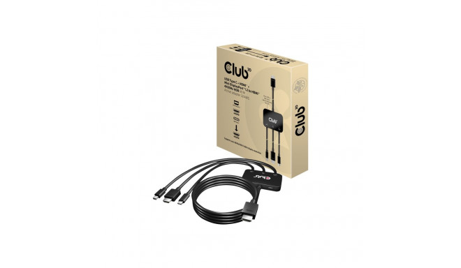 CLUB 3D USB typeC+HDMI+mDP to HDMI adapter