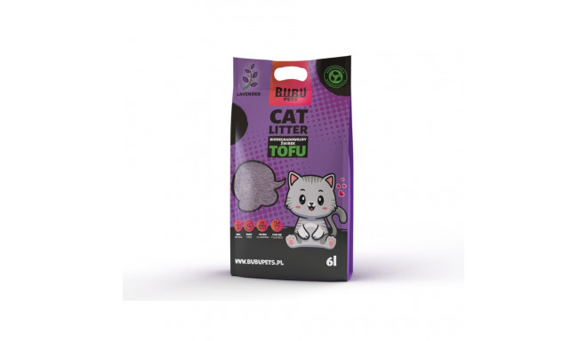 Bubu Pets lavender scented tofu cat litter 2.5 kg / 6L