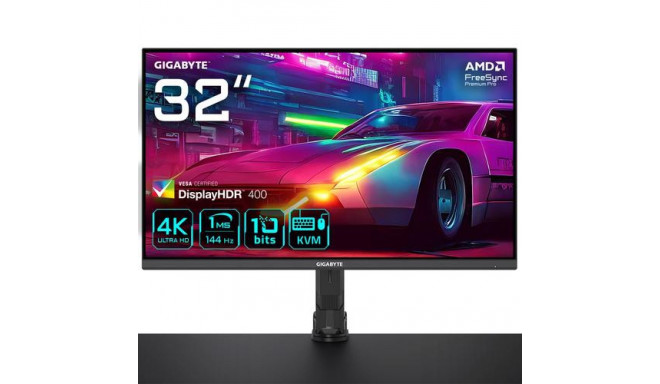 GIGABYTE M32U 31.5&quot; 4K UHD Arm Edition Gaming Monitor - 3840 x 2160, 144Hz, 1ms, 350 cd/m²,