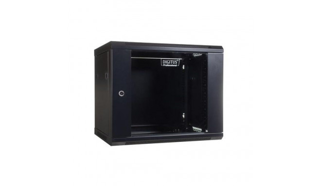 Digitus DN-WU19 09U/450/B rack cabinet 9U Wall mounted rack Black