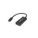 Lanberg AD-UC-DP-01 video cable adapter 0.15 m USB Type-C DisplayPort Black