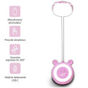 LED Teddy bear desk Lamp 3W, 3000/4500/6000K, adjustable, 1200mAh, pink, LTC