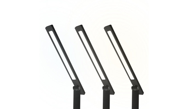 LED desk Lamp 10W, 3000/4500/6000K, induction charging, touch control, dimmer, black, LTC