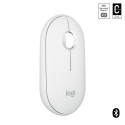 Logitech Pebble 2 M350s Wireless Mouse, RF Wireless + Bluetooth, 4000 DPI, Tonal White