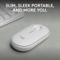 Logitech Pebble 2 M350s Wireless Mouse, RF Wireless + Bluetooth, 4000 DPI, Tonal White
