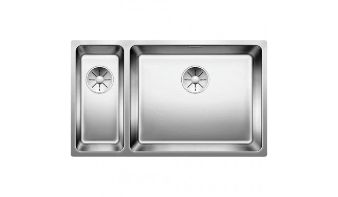 Blanco Andano 500/180-U Polished steel sink with InFino stopper, right bowl (522989)