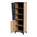 Cama 2D bookcase OVO 50x38xH182.5 oak/concrete