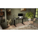 Desk with electric height adjustment MOON 121x67x72-120 black/san sebastian