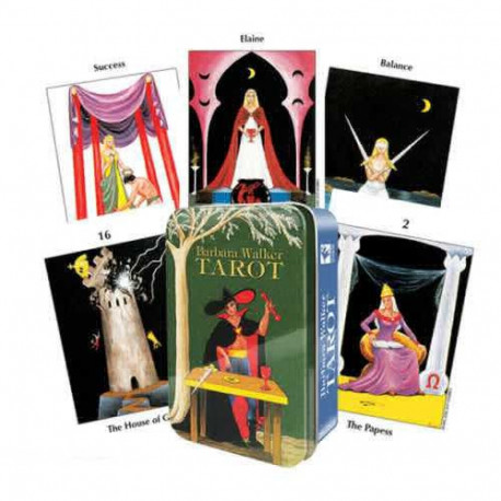 US Games Systems Barbara Walker Tin Box Tarot Cards