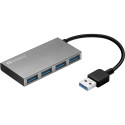 "Sandberg 133-88 USB 3.0 HUB 4-Port 4xUSB 3.0 Silber"