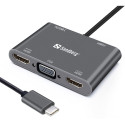 "Sandberg 136-35 USB-C 5-in-1 PD 100W DisplayDock"