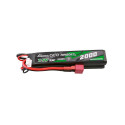 Gens Ace 25C 2000mAh 2S2P 7.4V Saddle Airsoft Gun Lipo Battery with Mini Deans(T) Plug
