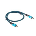 Cable USB-C M/M USB4 0.5m 100W 8K 60HZ black-blue