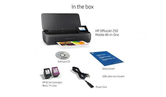 HP Officejet 252 AiO Printer CZ992A