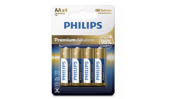 Premium Alkaline Batteries AA x4