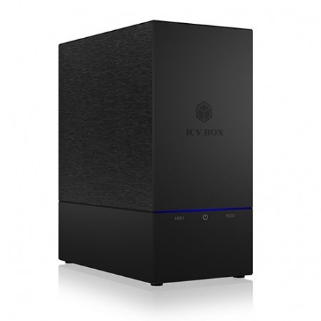 The ICY BOX IB-RD3621-C31 is an external dual-bay RAID enclosure designed for two 3