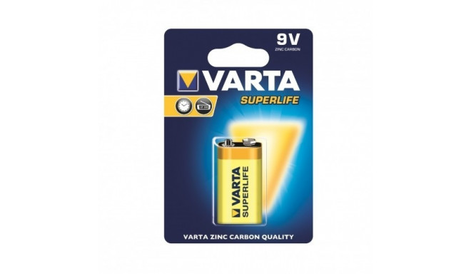 Zinc Battery 9V Superlife 10 pcs.