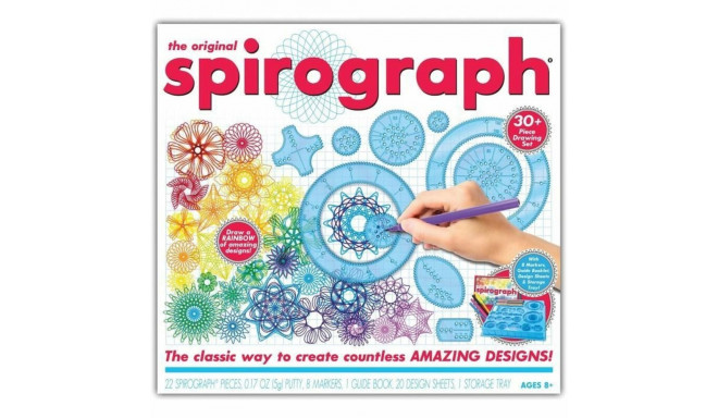 Joonistuskomplekt Spirograph Silverlit 30 Tükid, osad