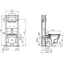 WC SET C.AIR WITH FRAME AND CHR BUTTON